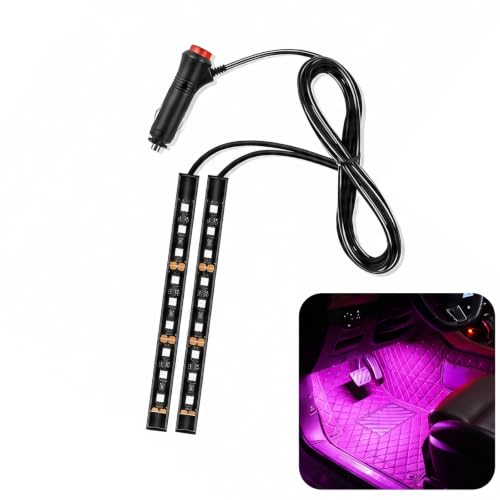 24‑LED USB Car Interior Ambient Light Strips (1 PC / Purple)