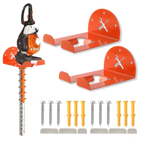 Upgraded Trimmer Rack Wall Mount (Orange-2Pack)