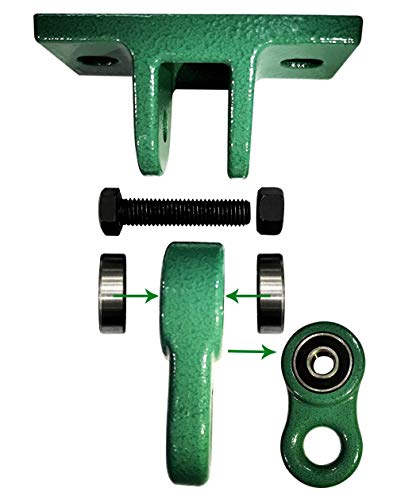 Heavy Duty Green Swing Hangers Screws Bolts Included Over 5000 lb Capacity Playground Porch Yoga Seat Trapeze Wooden Sets Indoor Outdoor (4 Pack / 4 Packs Green)