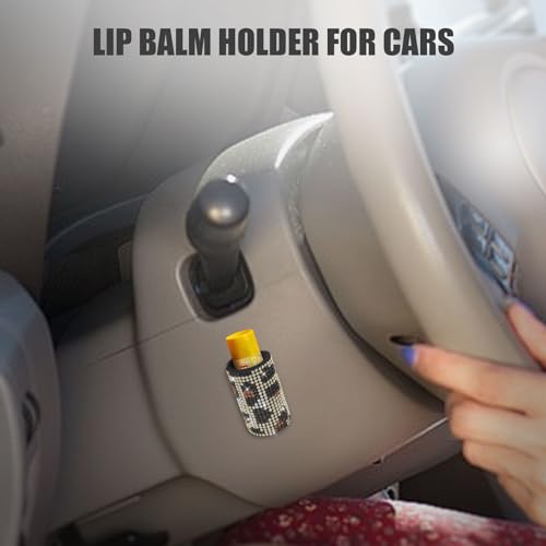Upright Car Chapstick Holder (Leopard print)