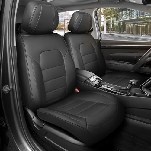 Curated Black Label Napa Leather Seat Covers for Cars & SUVs (Black Label / Front Seats)