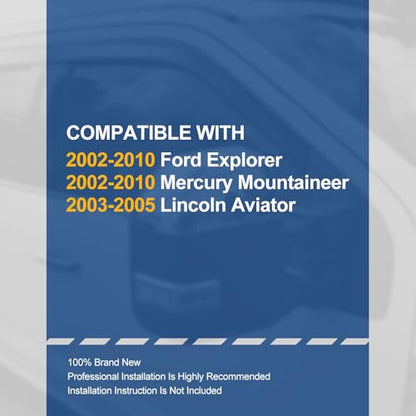 4PCS Tape On Window Visors for 2002 (02-10 Explorer/Mountaineer/Aviator)