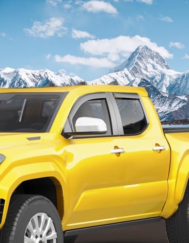 Window Visors Rain Guards for Toyota Tacoma 2024 (Fit for 2024-2026 Toyota Tacoma Double Cab)
