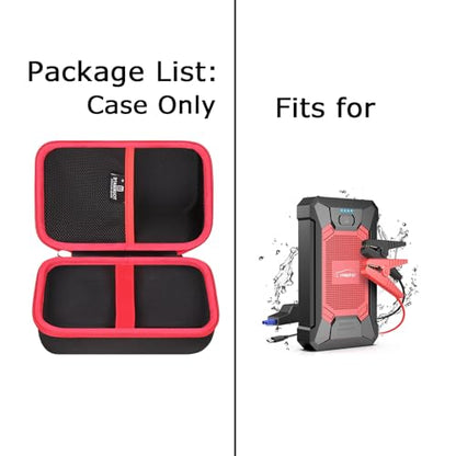 Car Jump Starter Case (Black + Red)