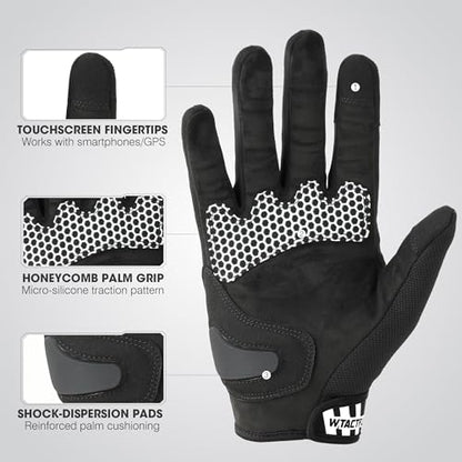 Lightweight Motorcycle Gloves for Men Touchscreen Summer (White / X-Large)