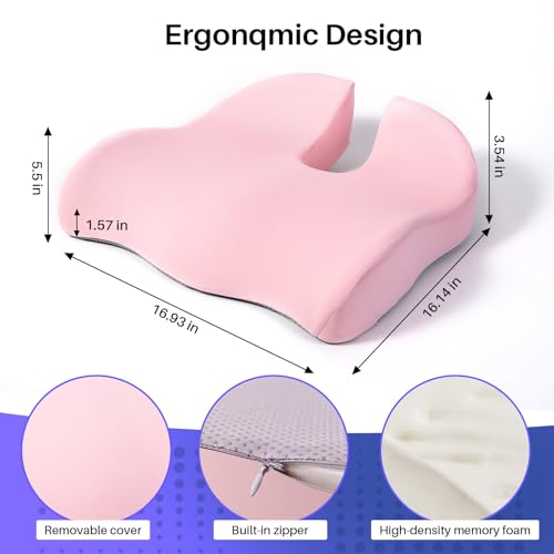 Ergonomic Seat Cushion (Pink)