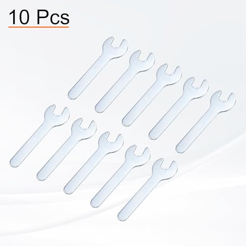 10pcs Small Wrench Open End Wrench 8x70x1.8mm Metric U (8x70x1.8mm)