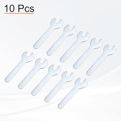 10pcs Small Wrench Open End Wrench 8x70x1.8mm Metric U (8x70x1.8mm)