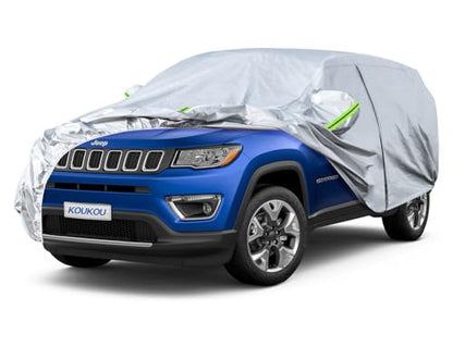 Waterproof SUV Car Cover All Weather (A5-Fit suv jeep length ( up to 181") / silver)