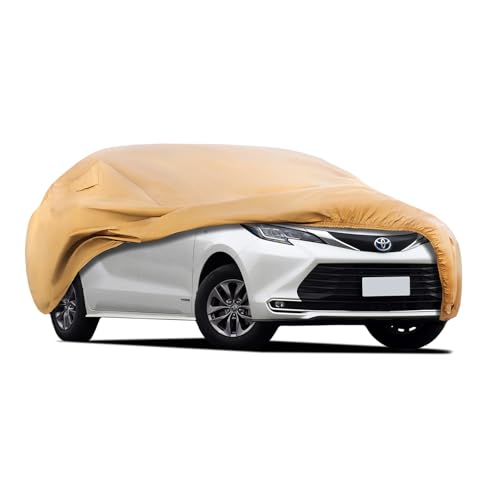 Heavy Duty Outdoor Car Cover Custom Fit for 2011 (Custom Fit Toyota Sienna / brown)