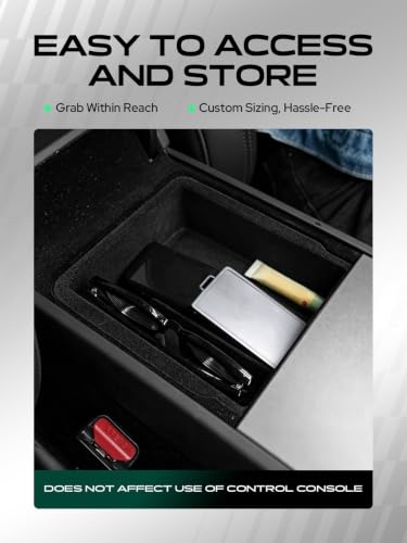 Armrest Upper Tray Center with Sunglass Holder for Tesla (1PC Armrest Upper Tray)
