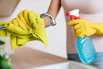 Microfiber Cleaning Cloths (Pack of 36 - 16x16 Inches / Yellow)