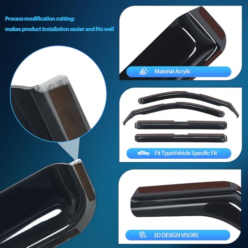 in Channel Rain Guards for Jeep Grand Cherokee L 2021 (Grand Cherokee L 2021-2024)