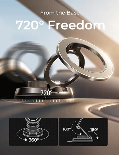 Suction Phone Mount for Vacuum for iPhone 18 Pro Max Car Mount Holder [All (Space Gray)