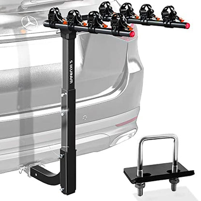 4 Bike Rack Bicycle Carrier Racks Hitch Mount Double Foldable Rack for Cars (4-BIKE RACK)