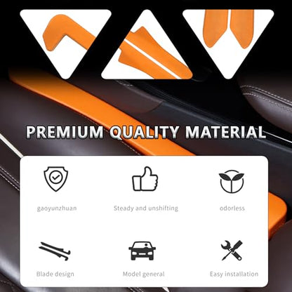Car Seat Gap Filler 2 Pack (Orange/2pcs)