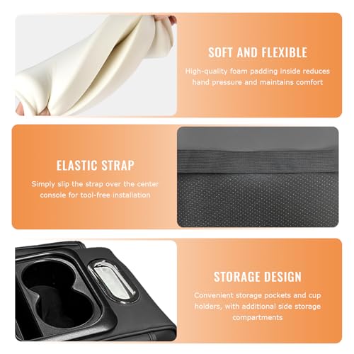 Car Center Console Armrest Pillow (Normal / Black)