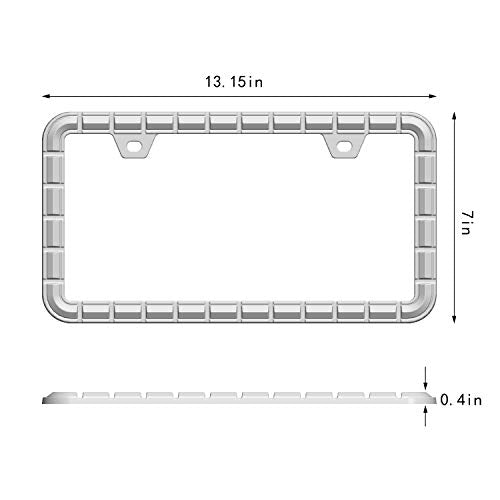 3D Chrome License Plate Frames (Chain Pattern)