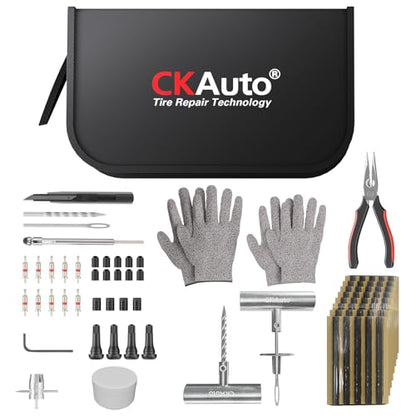 80 pcs Universal Tire Repair Kit with Plugs Heavy Duty Professional (80 pcs)