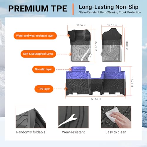 4 Door Floor Mats Set Compatible with 2021