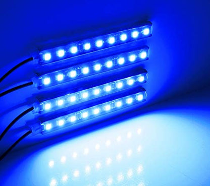 4PCS 48 LED Car Interior Lights (Blue 48 Lights)