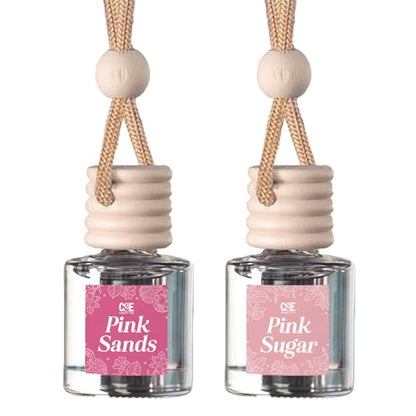 CANDECraftCo 2 Pack Hanging Car Air Freshener Diffuser for Essential Oils