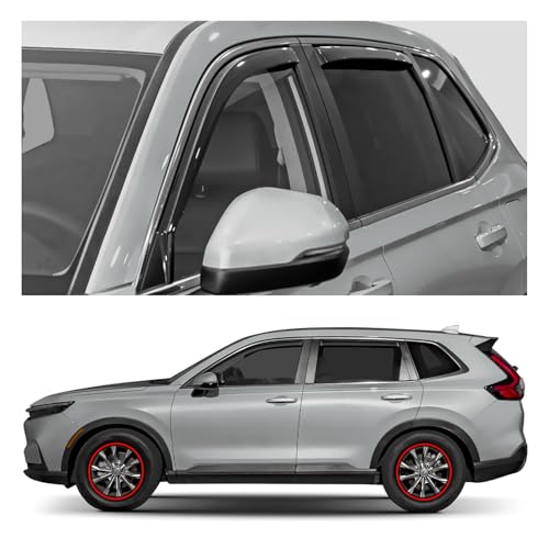 Window Deflectors Smoke Tinted in (For CR-V 23-26)