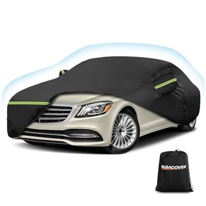 for Mercedes Benz S Car Cover Waterproof All Weather Heavy Duty Protection (Black / for Mercedes Benz S)