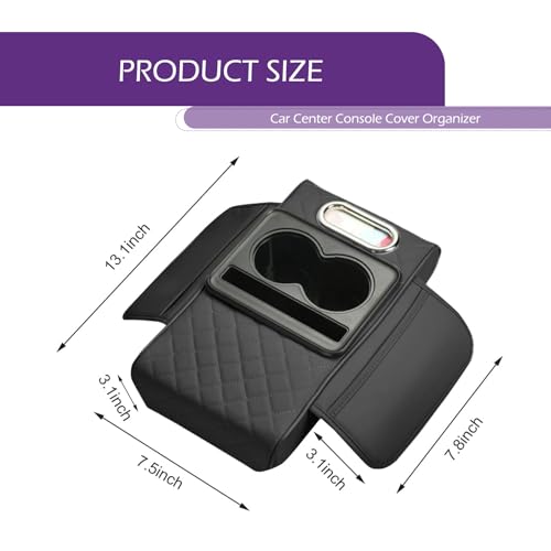 Car Center Console Cover Organizer