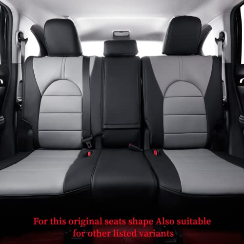 Car Seat Covers for Toyota 2018 (Leatherette(Black/Gray) / 2018-2023 Hybrid XLE, Hybrid XSE)