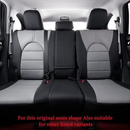 Camry Car Seat Covers Custom Fit for Toyota 2012 (Leatherette(Black/Gray) / 2012-2017 SE,SE Sport,XSE)