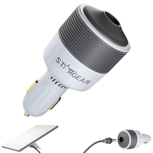 Starlink Mini Car Adapter 12V to 24V DC Step Up Converter with 60W Car Cigarette Lighter Adapter (White)