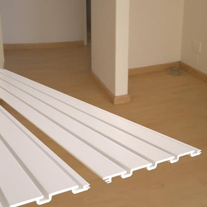 Slatwall Panel Wall Storage Systems (4x4ft / White)