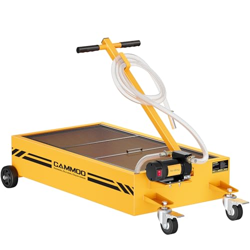 20 Gal Electric Oil Drain Pan with Pump (Yellow)
