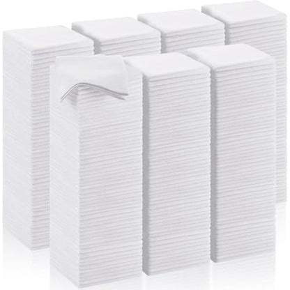 200 Pcs Microfiber Cleaning Cloth 16x16 Inch Microfiber Towels for Car Ultra Absorbent Cleaning Rags Reusable Lint Free Streak Free Detailing Towel for Car Washing Drying Dusting (White)