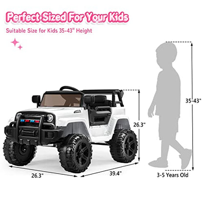 Ride on Truck with Remote Control (White)