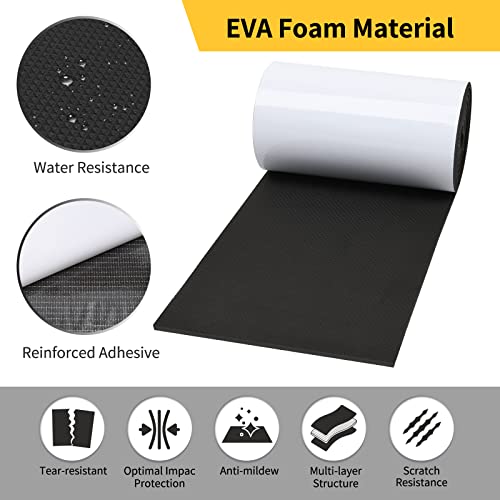 Garage Wall Protector (2 Roll 79"x8"x0.25" / Black)