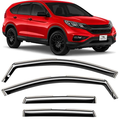 in Channel Extra Durable Rain Guards for Honda CR