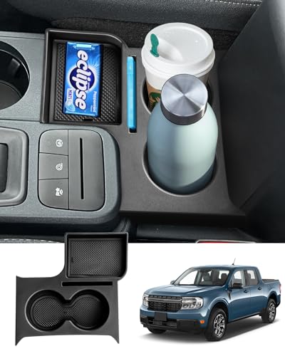 Maverick Cup Holder Insert Center Console Organizer for 2022 2023 2024 2025 Ford Maverick Accessories