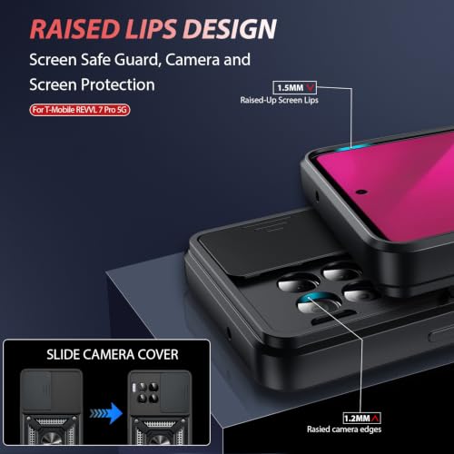 for T Mobile Revvl 7 Pro Phone Case (T-Mobile REVVL 7 Pro（6.78"） / Black)