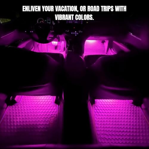 Car LED Strip Light (Pink Purple / Cigarette Lighter)