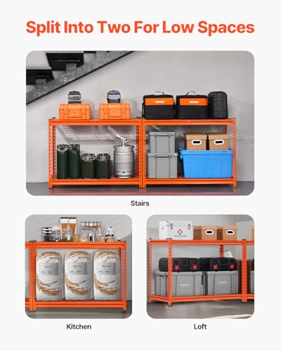Storage Shelves (Orange / 20" D x 40" W x 60" H)