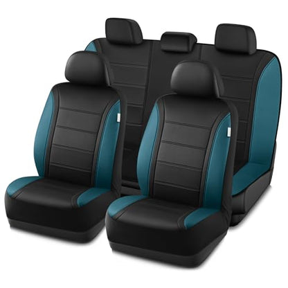 Leather Seat Covers (Blue Full Set)