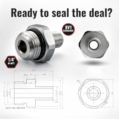 Self Sealing Tire Inflator Adapter (1-Pack)