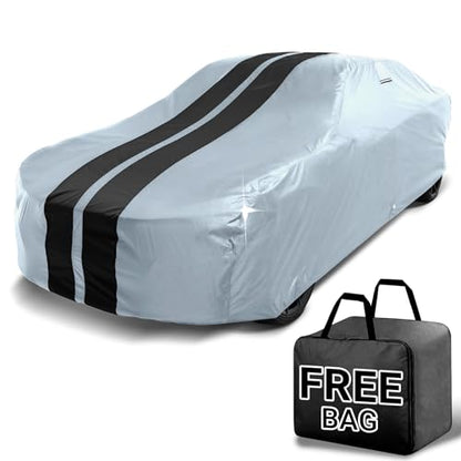 Car Cover Waterproof All Weather for 1961 (59. Special 1961-1963 / Gray / Black (Stripe))
