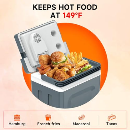 25L Portable Electric Cooler & Warmer (25L / Grey)
