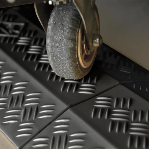 2 Pack 40" Rubber Floor Cable Cover (Black / Wide Width)