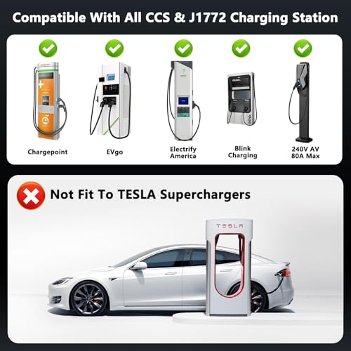 CCS & J1772 to Tesla (CCS1 & J1772 to Tesla)