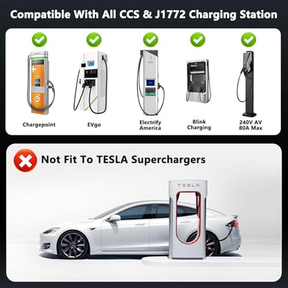 CCS & J1772 to Tesla (CCS1 & J1772 to Tesla)