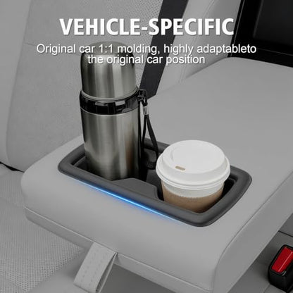 Rear Row Seat Cup Holder Insert for Toyota RAV4 2026 Car Drink Holders (for Toyota RAV4 Rear Row Seat Black)